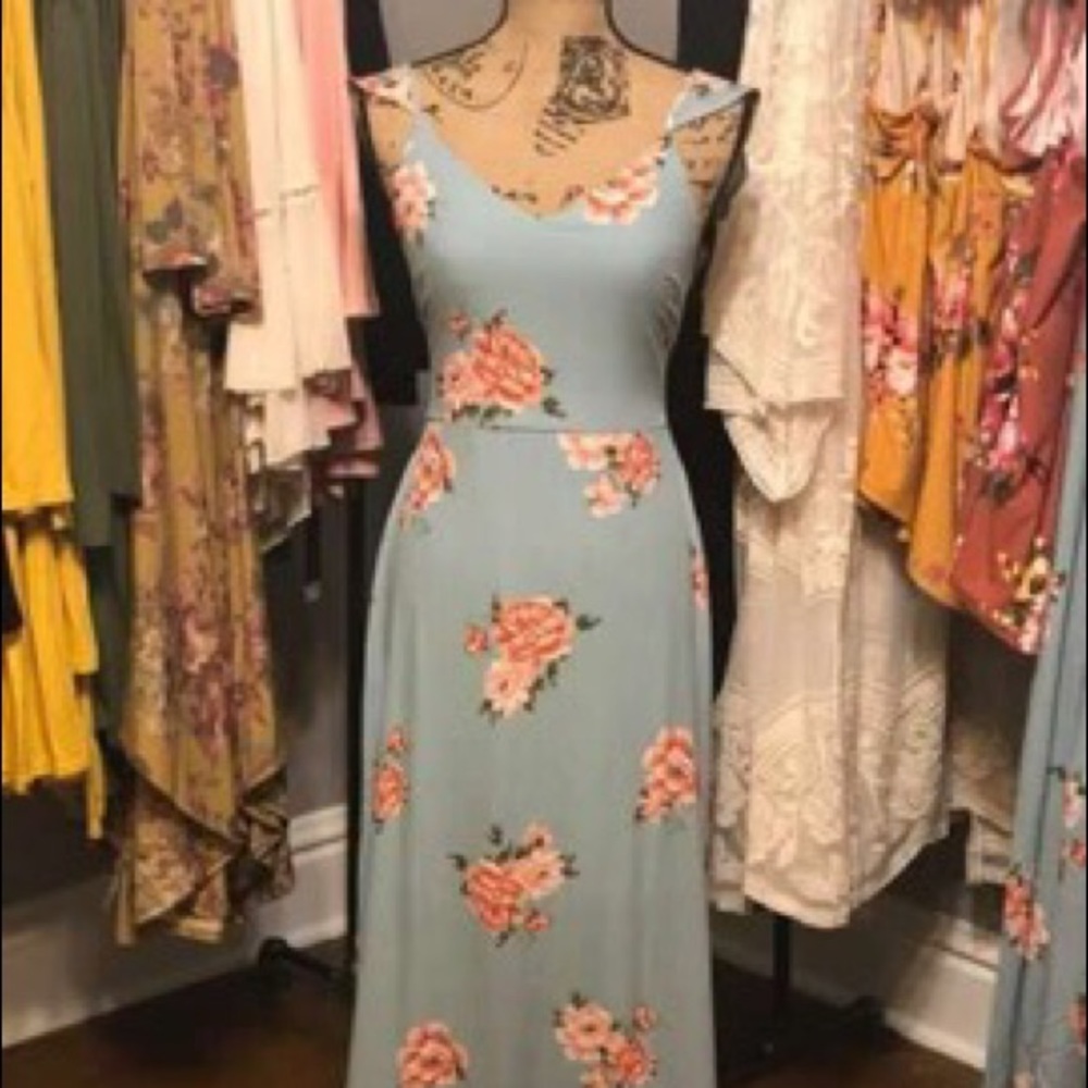 Maxi, Floral Dress
